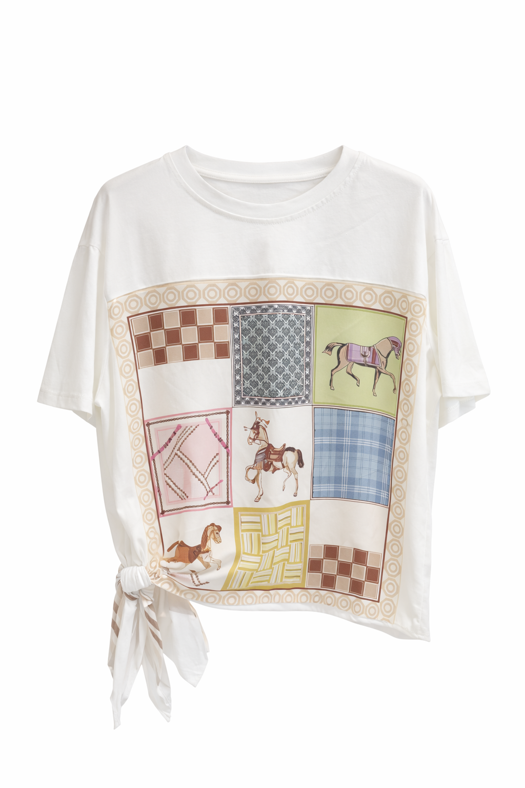 Camiseta Patchwork Ecuestre