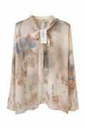 Blusa Transparente Flower Mist