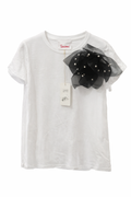 Camiseta White Pearl Bow